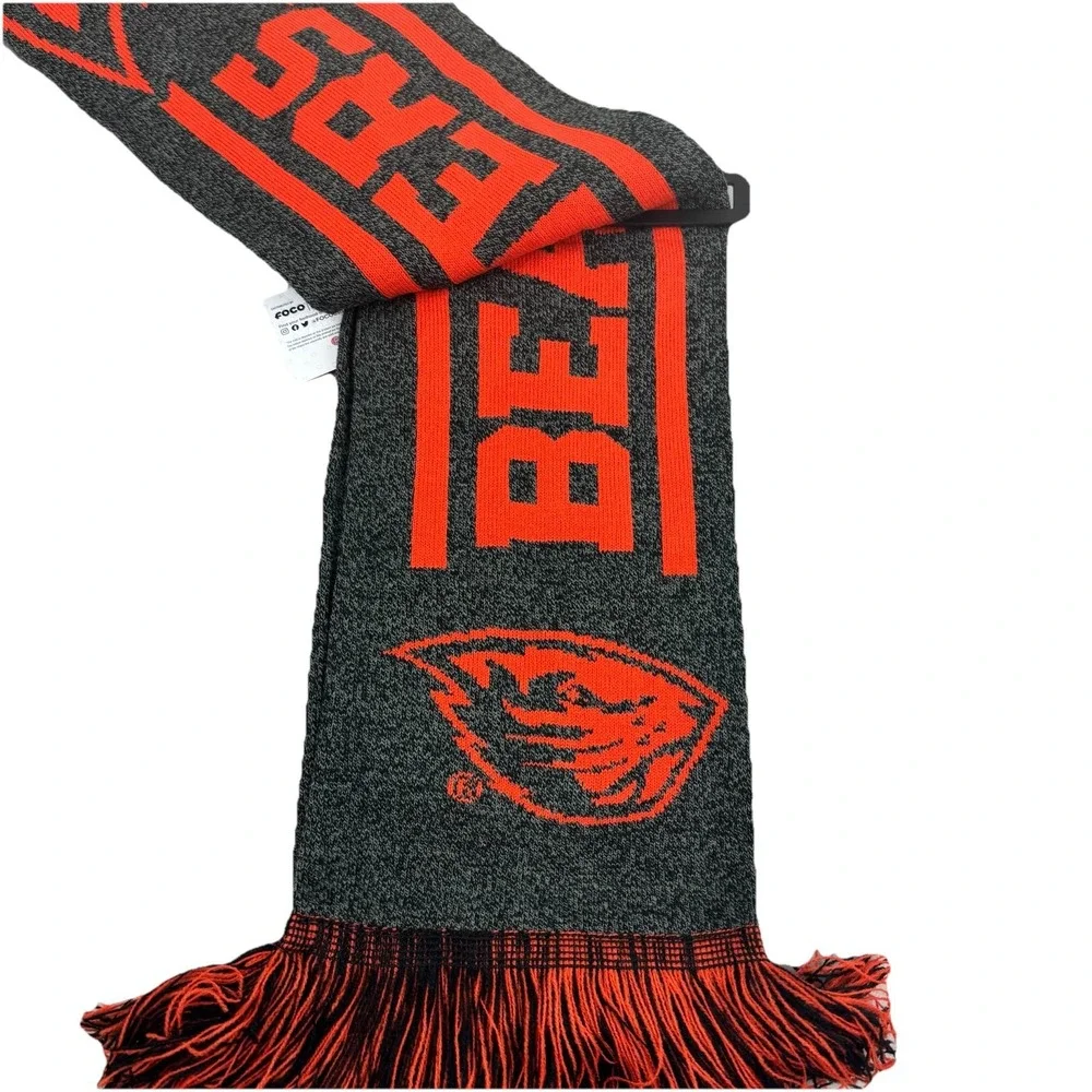 NWT FOCO Oregon State Beavers‎ OSU Scarf Charcoal/Orange - OSFM 67